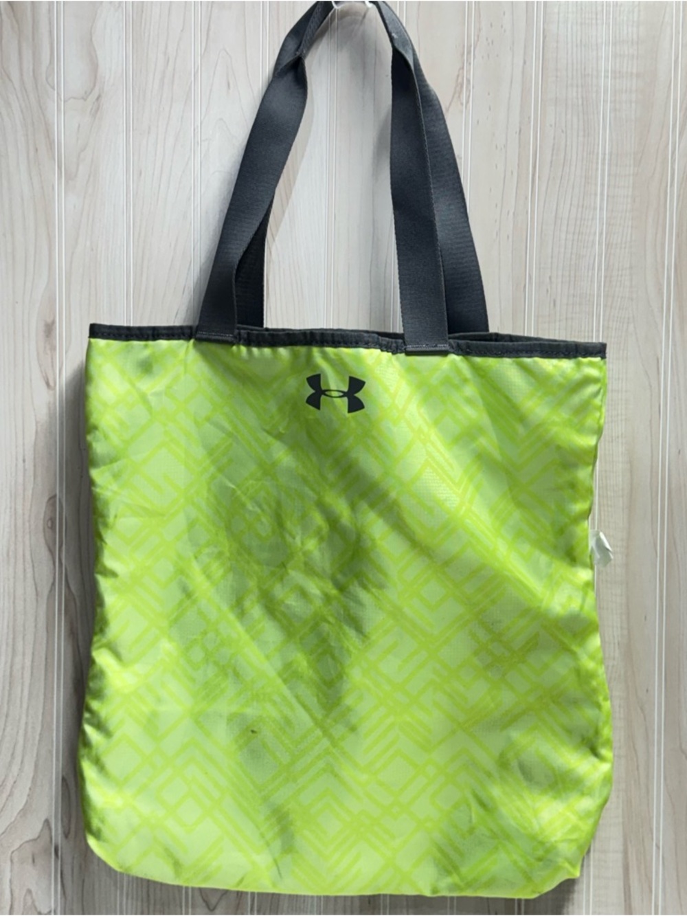 Under Armour Neon Lime Green Tote with Black Straps
